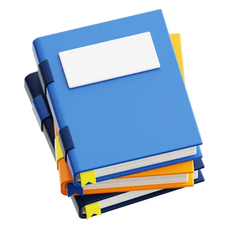 3 D Stack Of Books Icon 3D Icon