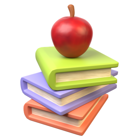 Stack Of Books  3D Icon