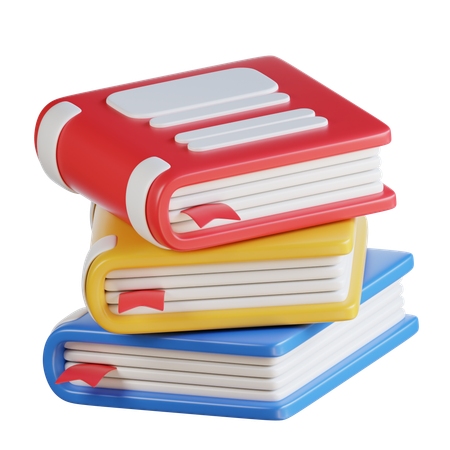 Stack Of Books  3D Icon