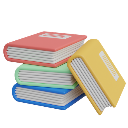 Stack Of Books  3D Icon