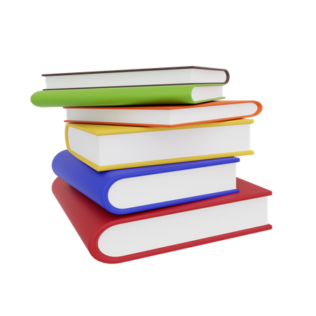 Stack Of Books  3D Icon