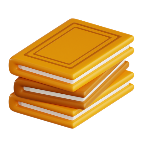 Stack Of Books  3D Icon