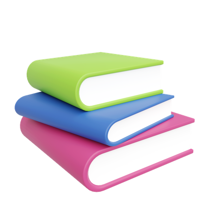 Stack Of Books  3D Icon