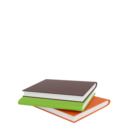 Stack Of Books  3D Icon