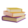 3d stack of book logo