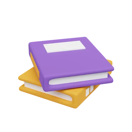 Stack of Books  3D Icon