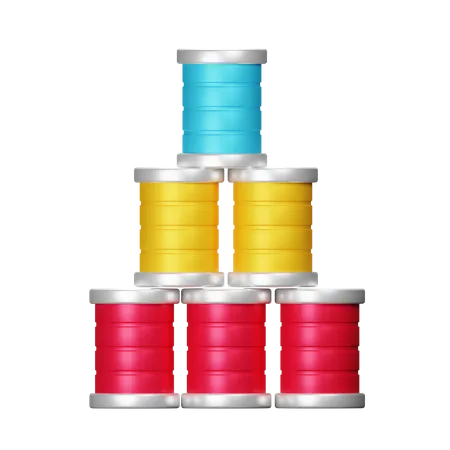 Stack Of Can  3D Icon