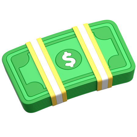 現金の山  3D Icon