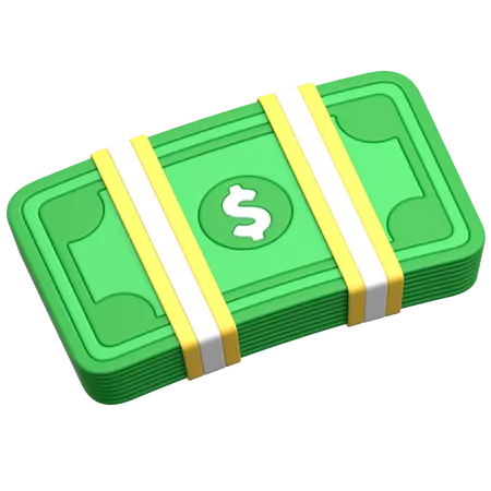Stack Of Cash Finance  3D Icon