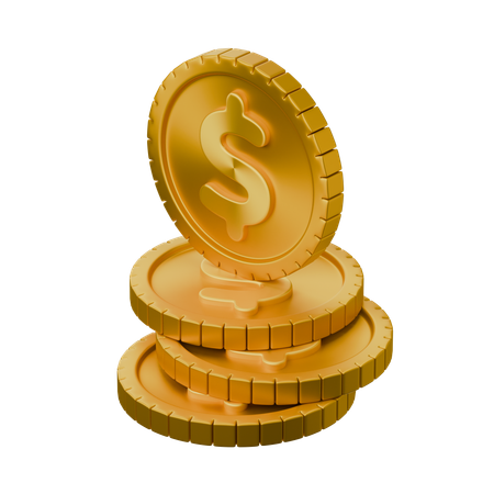 Stack of Coin  3D Icon