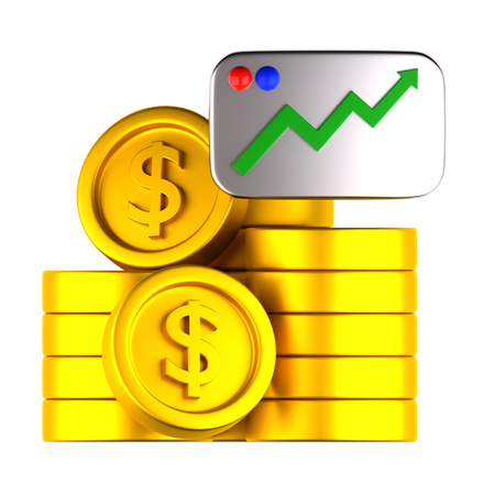 Stack of Coins  3D Icon