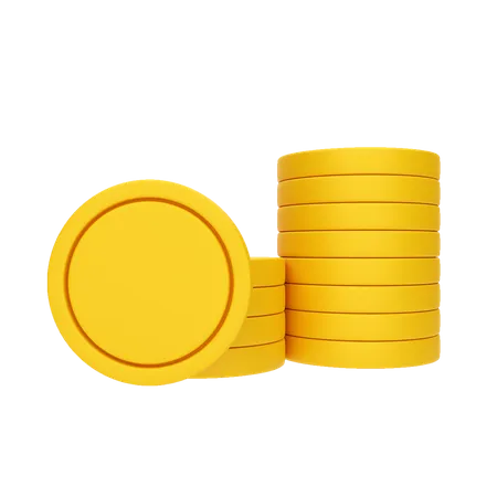 Stack Of Coins  3D Illustration