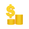 3d stack of coins emoji