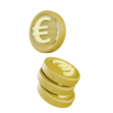 Stack of Euro 3D Illustration