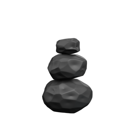 Stack of rock  3D Illustration