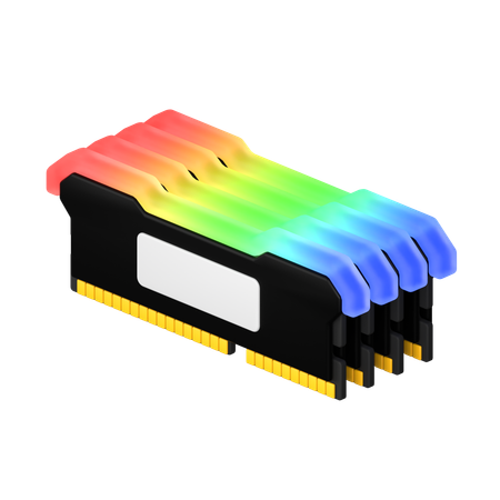 Stack RAM RGB  3D Icon