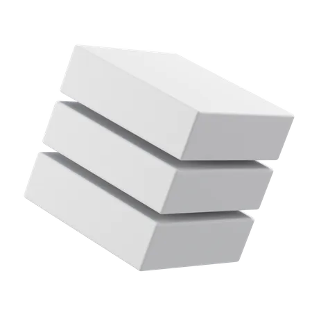 Stack Shape  3D Icon
