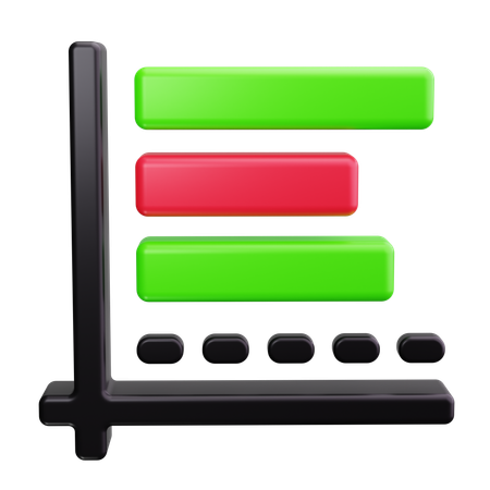 Stacked Bar  3D Icon