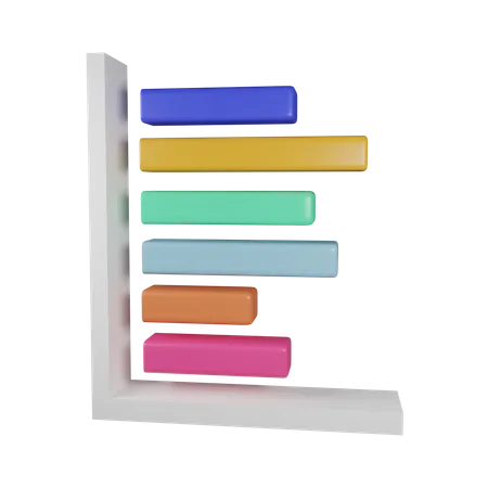 Stacked Bar 3 D Icon Contains PNG BLEND GLTF And OBJ Files 3D Icon