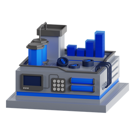 Stacked Bar Chart  3D Icon