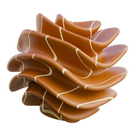 Stacked Caramel Toffee Candies  3D Icon
