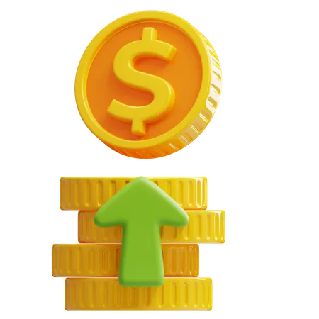 3 D Money Coins And Finance Illustrations Suitable For Your Projects Related To Money And Finance Category 3D Icon