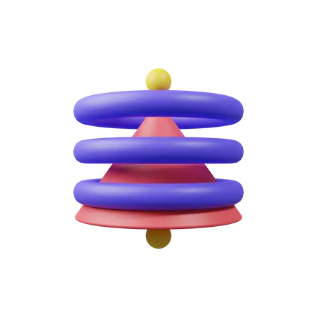 Stacked Cone  3D Illustration