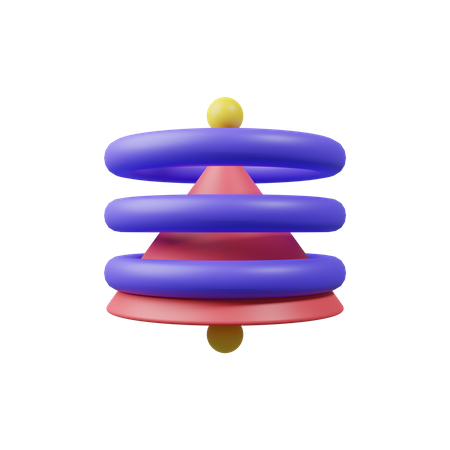 Stacked Cone  3D Illustration