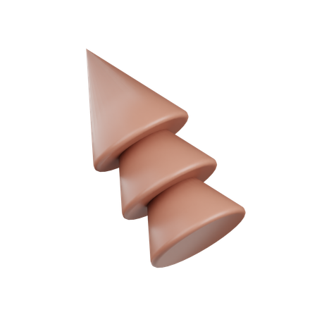 Stacked Cones  3D Icon