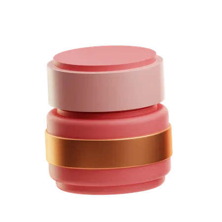 Stacked Cosmetic Jars  3D Icon