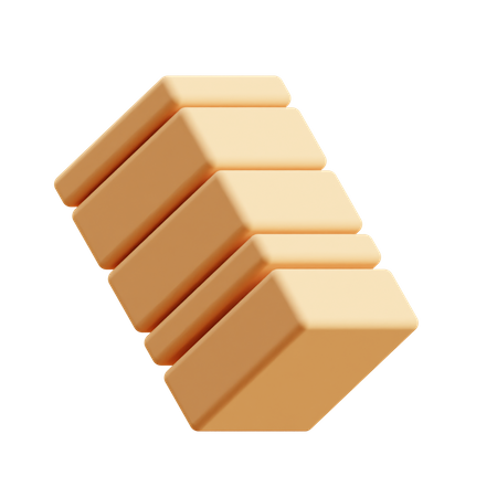 Stacked Cuboids  3D Icon