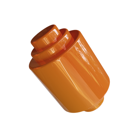 Stacked Cylinder Plug  3D Icon