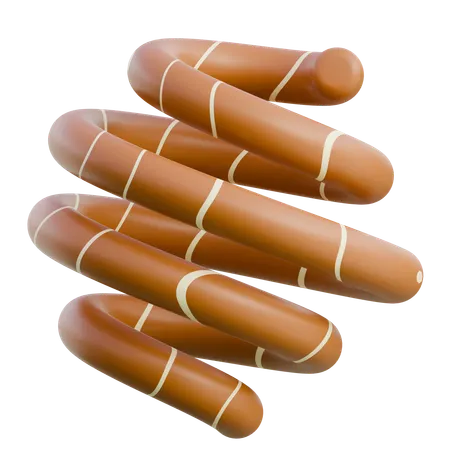 Stacked Hot Dogs  3D Icon