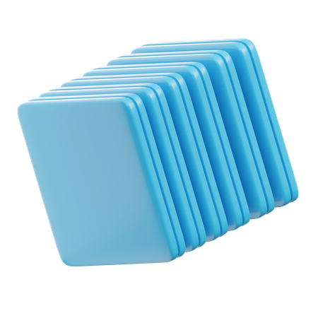 Stacked Plates  3D Icon