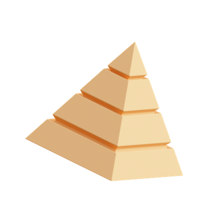 Stacked Pyramid  3D Icon