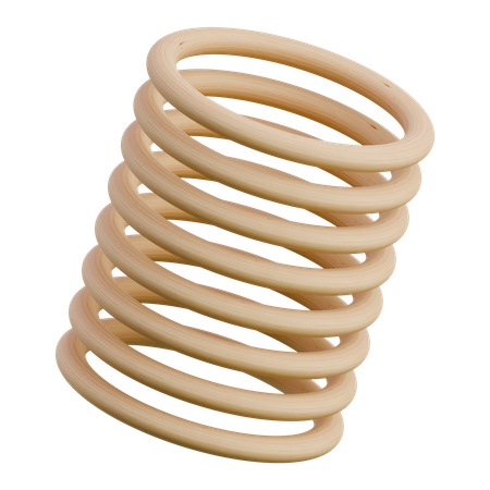 Stacked Rings  3D Icon