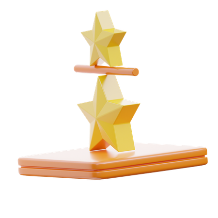 Stacked Star  3D Icon