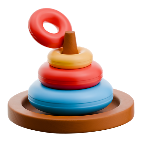 Stacking Ring  3D Icon
