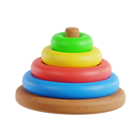 Stacking Ring  3D Icon