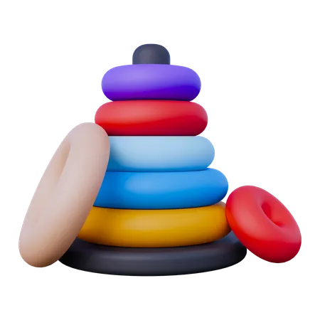 Stacking Ring Toy  3D Icon