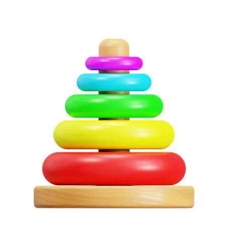 Stacking Ring Toy  3D Icon