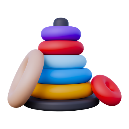 Stacking Ring Toy  3D Icon