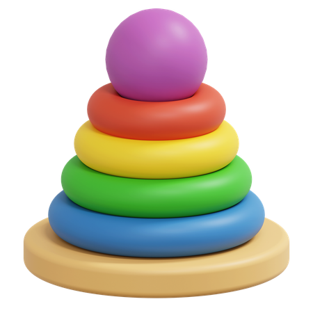 Stacking Ring Toy  3D Icon