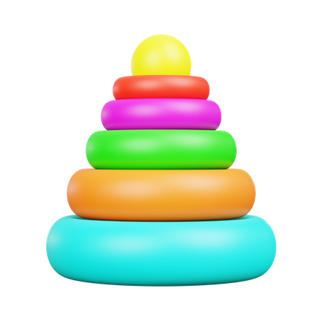 Stacking Ring Toy  3D Icon