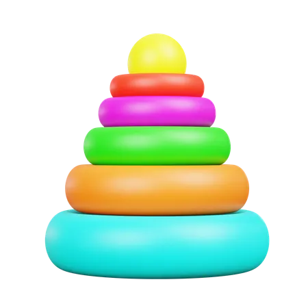 Stacking Ring Toy  3D Icon