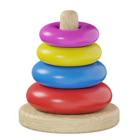 Stacking Rings  3D Icon