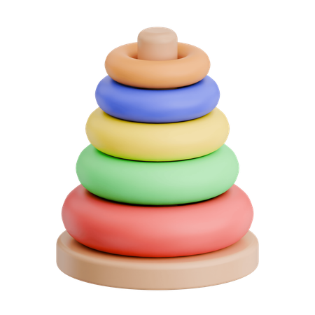 Stacking Rings  3D Icon