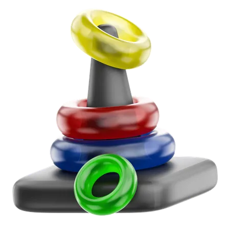 Stacking Rings for Creative Play  3D Icon