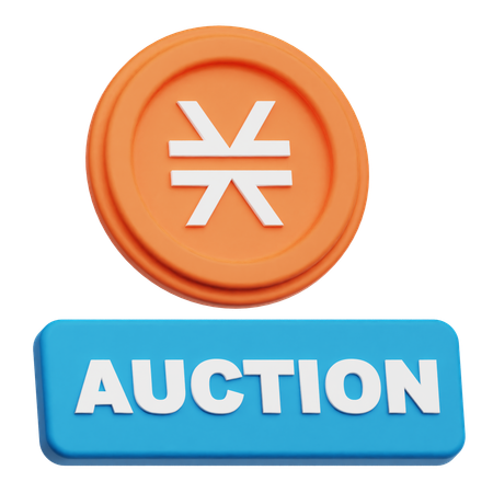 Stacks Auction  3D Icon