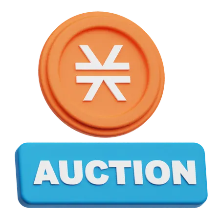 Stacks Auction  3D Icon